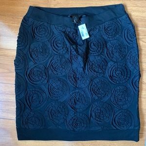 NWT- Marc by Marc Jacobs Black Floral Skirt